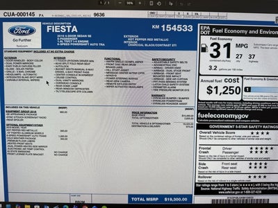 2019 Ford Fiesta SE